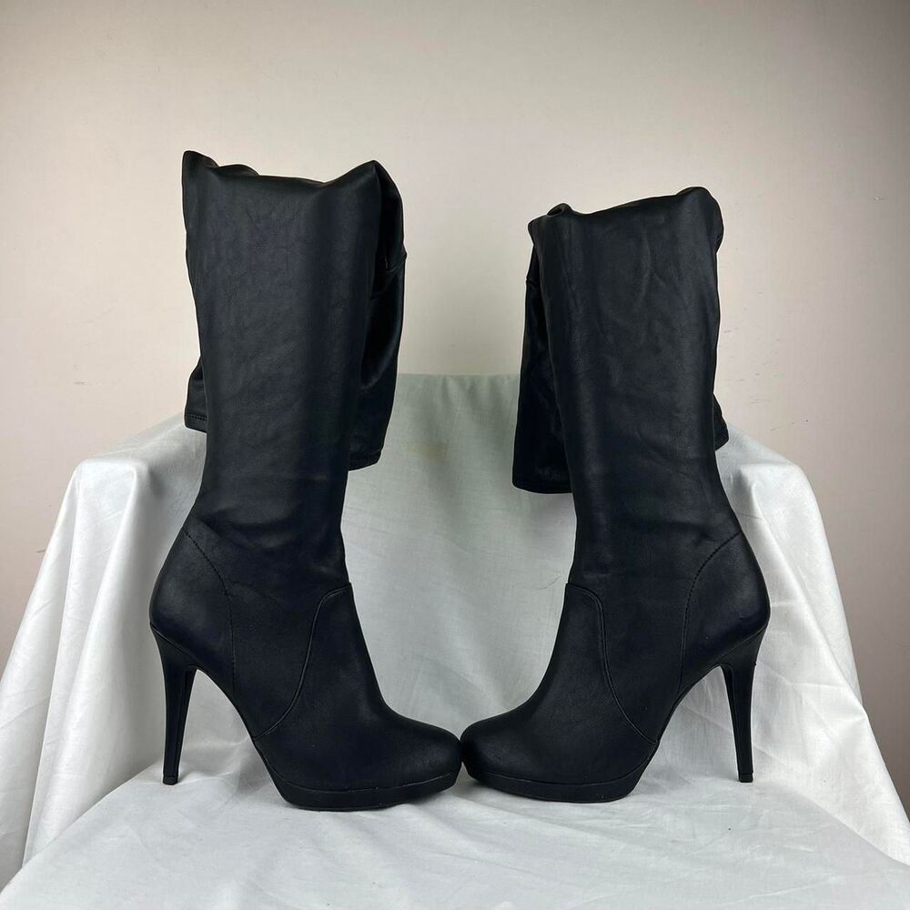 Thalia Sodi Beckie Over-The-Knee Boots Black Size 8.5